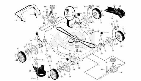 poulan riding mower parts diagram
