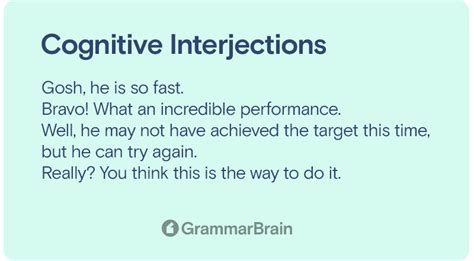 What Is An Interjection Definition Examples How To Use Grammarbrain