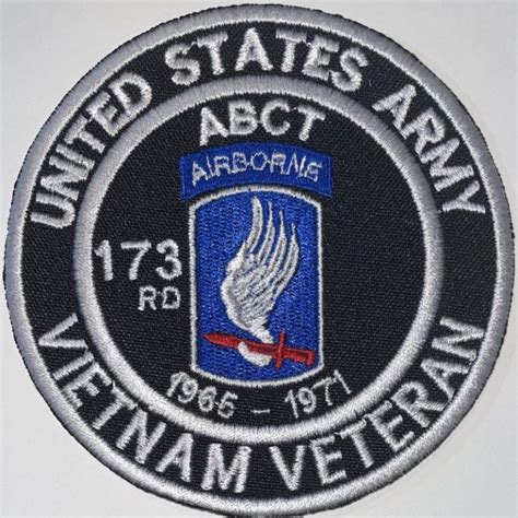 Us Army 173rd Airborne Brigade 1965 1971 Vietnam Veteran Patch Decal