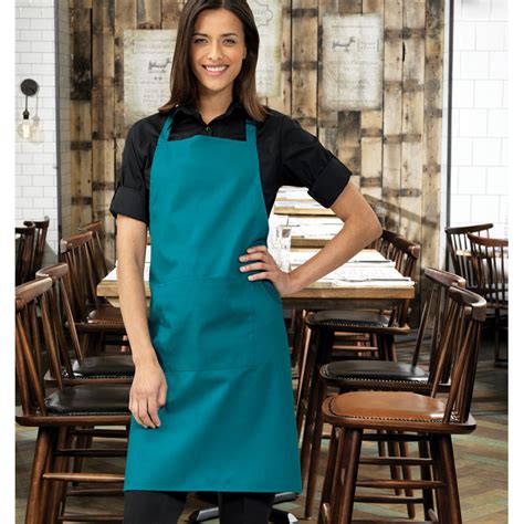 Colours Bib Apron With Pocket Bar Staff And Hotel Uniforms
