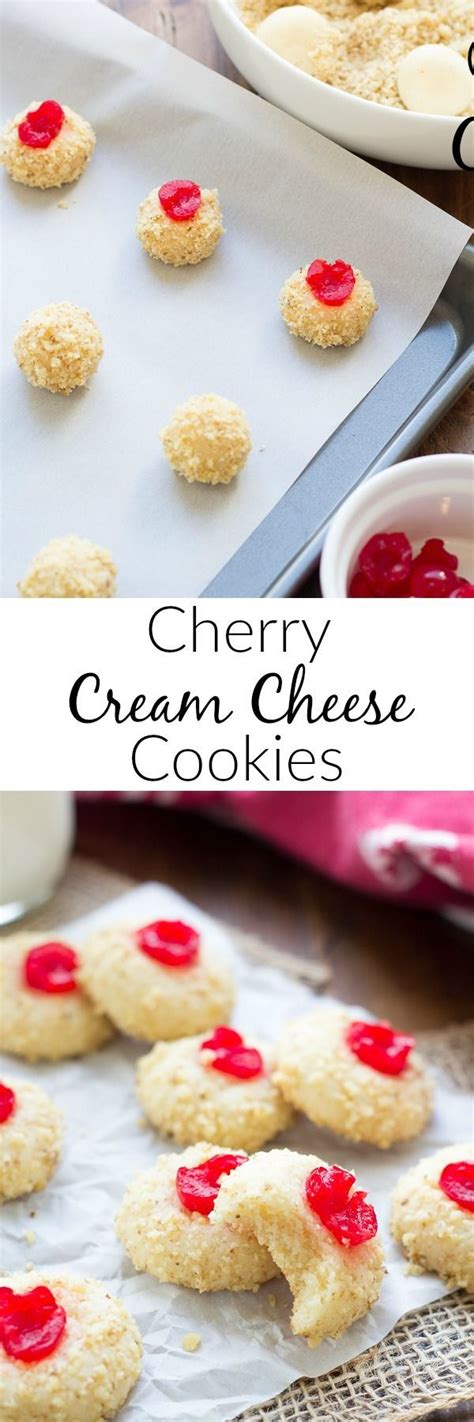 Preheat oven to 350 degrees. Cherry Cream Cheese Cookies - Kristine's Kitchen | Cream ...