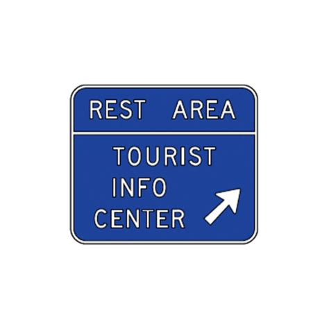 Rest Area Tourist Info Center Sign D5 8 Traffic Safety Supply Company
