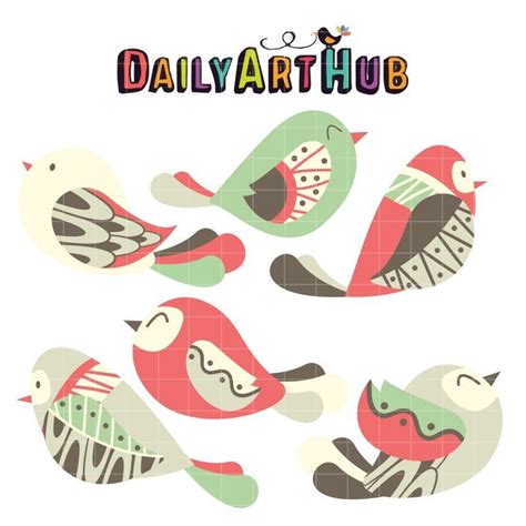 Daily Free Cut File Cute Decorative Birds Available For Free Today
