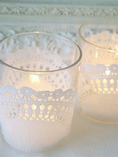 Lace Style Candle Holder With Candles Velas Candles Candle Lanterns