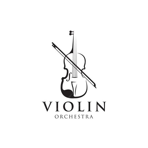 Premium Vector Stylized Violin Icon Logo Vector
