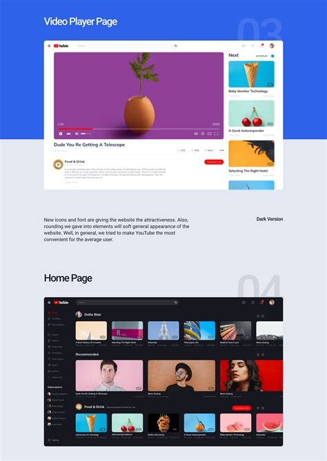 Youtube Redesign Concept Uistoredesign