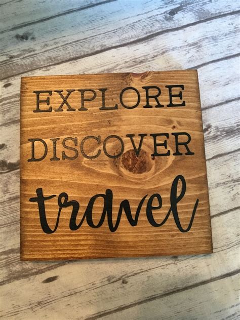 Explore Discover Travel Wood Sign Travel Decor Rv Decor Etsy