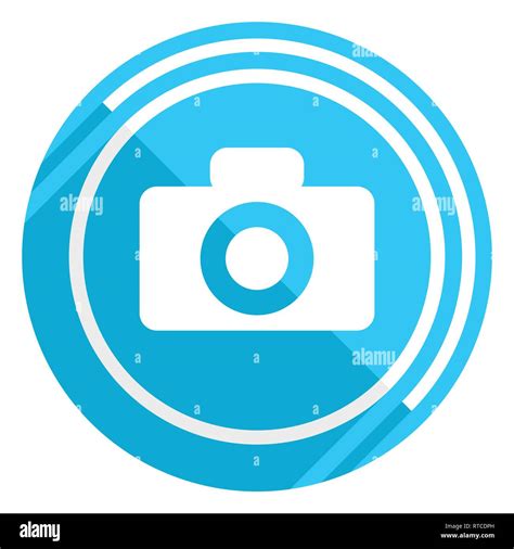diseño plano de la cámara web el icono azul fácil de editar ilustración vectorial para el