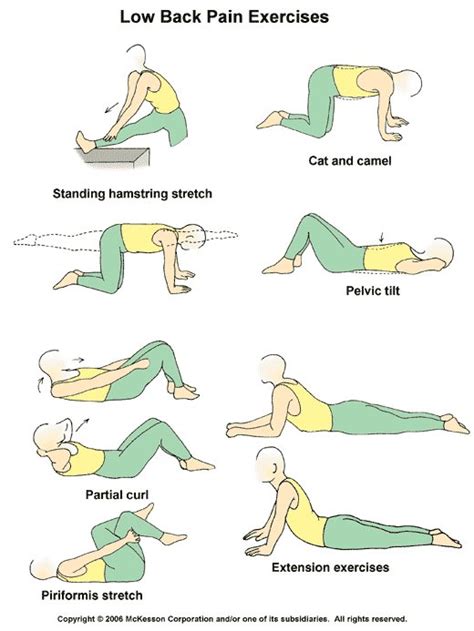 Sciatica Exercises For Seniors Printable