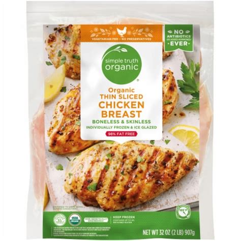 Simple Truth Organic Thin Sliced Chicken Breasts 32 Oz Bakers