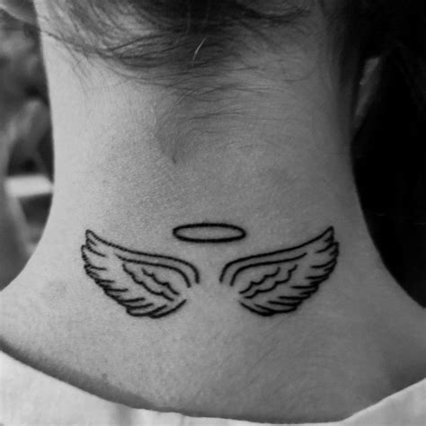 Angel Wings Tattoo In 2023 Wing Neck Tattoo Neck Tattoo For Guys