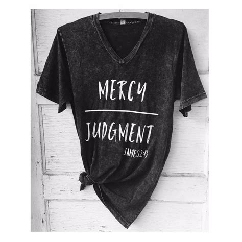 2,842,126 likes · 79,447 talking about this. Mercy Over Judgement Unisex Tee | Unisex tee, T shirts for women, Tees