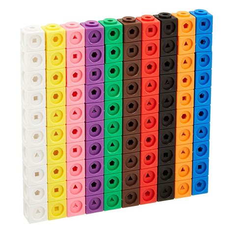 Toyli 100 Piece Linking Cubes Set For Counting Sorting Stem