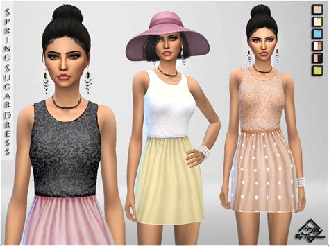 Spring Sugar Dresses By Devirose At Tsr Sims 4 Updates