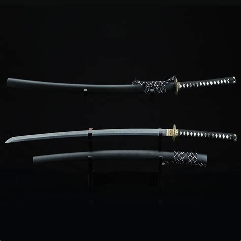 Skull Katana Handmade Japanese Katana Sword T10 Folded Clay Tempered