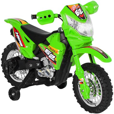 Bcp 6v Kids Electric Ride On Motorcycle W Training Wheels Green Ebay