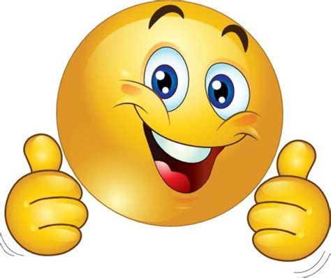 Download High Quality Thumbs Up Clipart Smiley Transparent Png Images