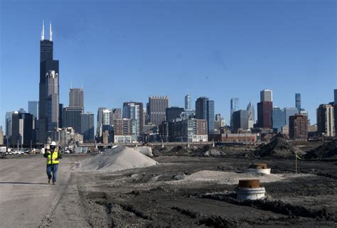 Construction Of Chicagos New Neighborhood The 78 Pushes Through Pandemic