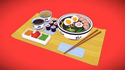 Sketchfab Udon Meal Preview