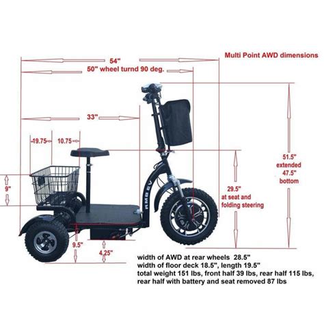 Flash Sale Rmb Multi Point Awd 48v22ah 1000w 3 Wheel Electric Scooter