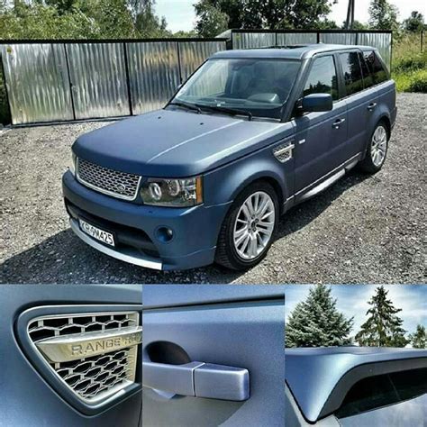 Midnight Blue Matt Metallic Vinyl Wrap Range Rover Sport Range Rover