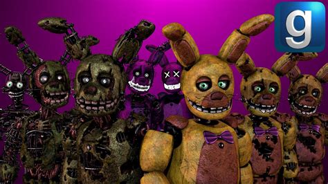 Gmod Fnaf Review Brand New Stylised Springs Ragdoll Pack Youtube