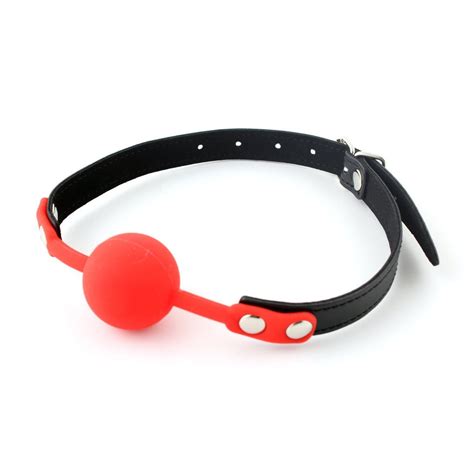Ball Gag 167 Inch Silicone Gag Red By Hnh Hnh Toys