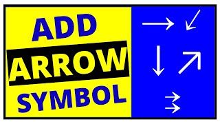 Methods To Insert Arrow Symbols In Word