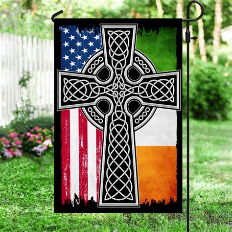 Flagwix Irish American Christian Celtic Cross Flag Thn3665f Garden