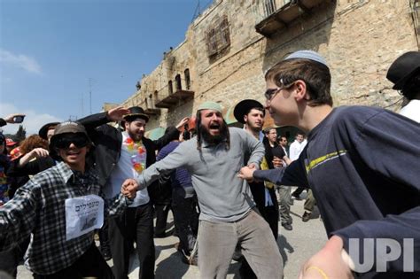 Photo Israeli Settlers Celebrate Purim In Hebron Jer2012030813