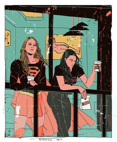 Supercorp Fanart Collection In Cute Lesbian Couples Supergirl
