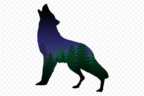 Howling Wolf Silhouette Wolves Design Grafika Przez Topstar · Creative
