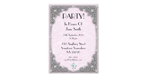 Birthday Party Invitation 17 Years Old Zazzle