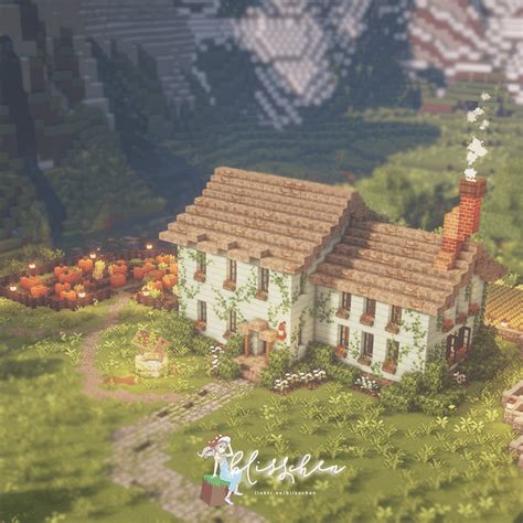 Cottagecore Minecraft House In Mountain