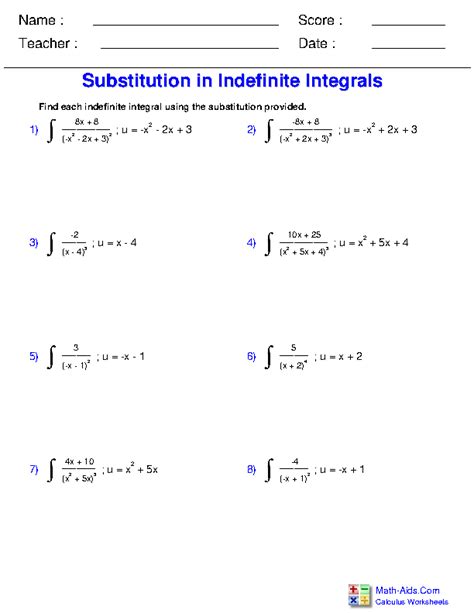 Help your homeschooler learn how to calculate basic interest your citation. Calculus Worksheets | Indefinite Integration for Calculus Worksheets