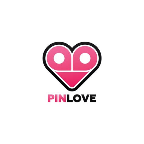 Premium Vector Pin Love Logo Template Design