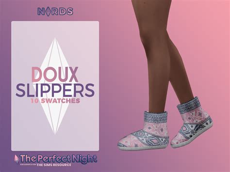 Doux Slipper Boots A Sims 4 Cc Shoes