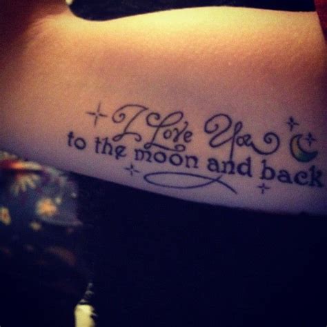 I Love You To The Moon And Back Tattoo Designs Tattoos Moon Tattoo