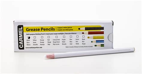 Peel Off Multi Purpose China Marker Pencils White Pack Of 12
