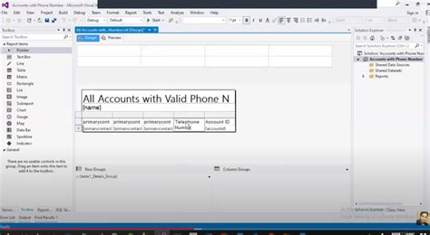 How To Create A Ssrs Report Using Visual Studio And Fetch Xml For