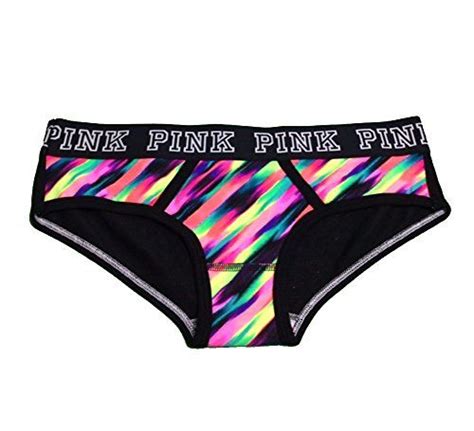 Victorias Secret Pink Logo Hipster Panty Small Multi Watercolor You
