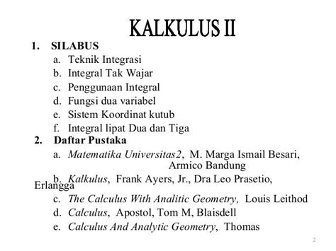 Kalkulus Ii Stta