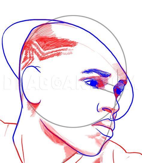 How To Draw Chris Brown Coloring Page Trace Drawing