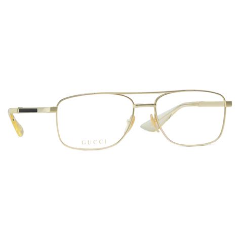 gucci navigator frame optical glasses gold gucci eyewear avvenice
