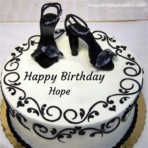 Fashion Happy Birthday Cake For Hope