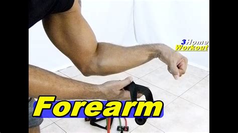 Fitness At Home Forearm Exercise Wrist Flexion Resistance Band Youtube