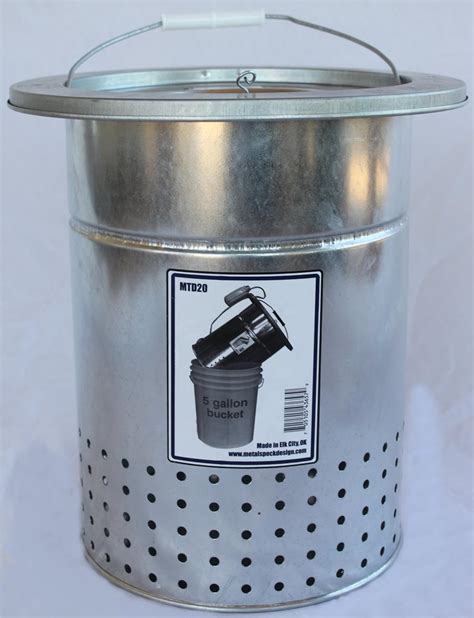 Metal Speck Design 20 Quart Galvanized Metal Minnow Bucket Insert