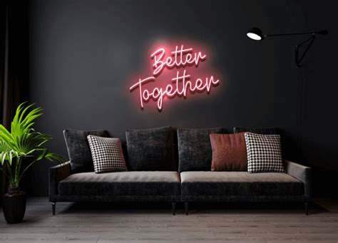 Better Together Led Flex Neon Sign A1designs Neon Signs London