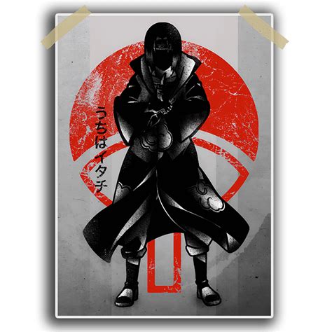 Naruto Itachi Uchiha Shadow Single Poster 13×19 Inches 300 Gsm