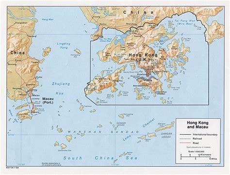 Maps Of Hong Kong Detailed Map Of Hong Kong In English Tourist Map